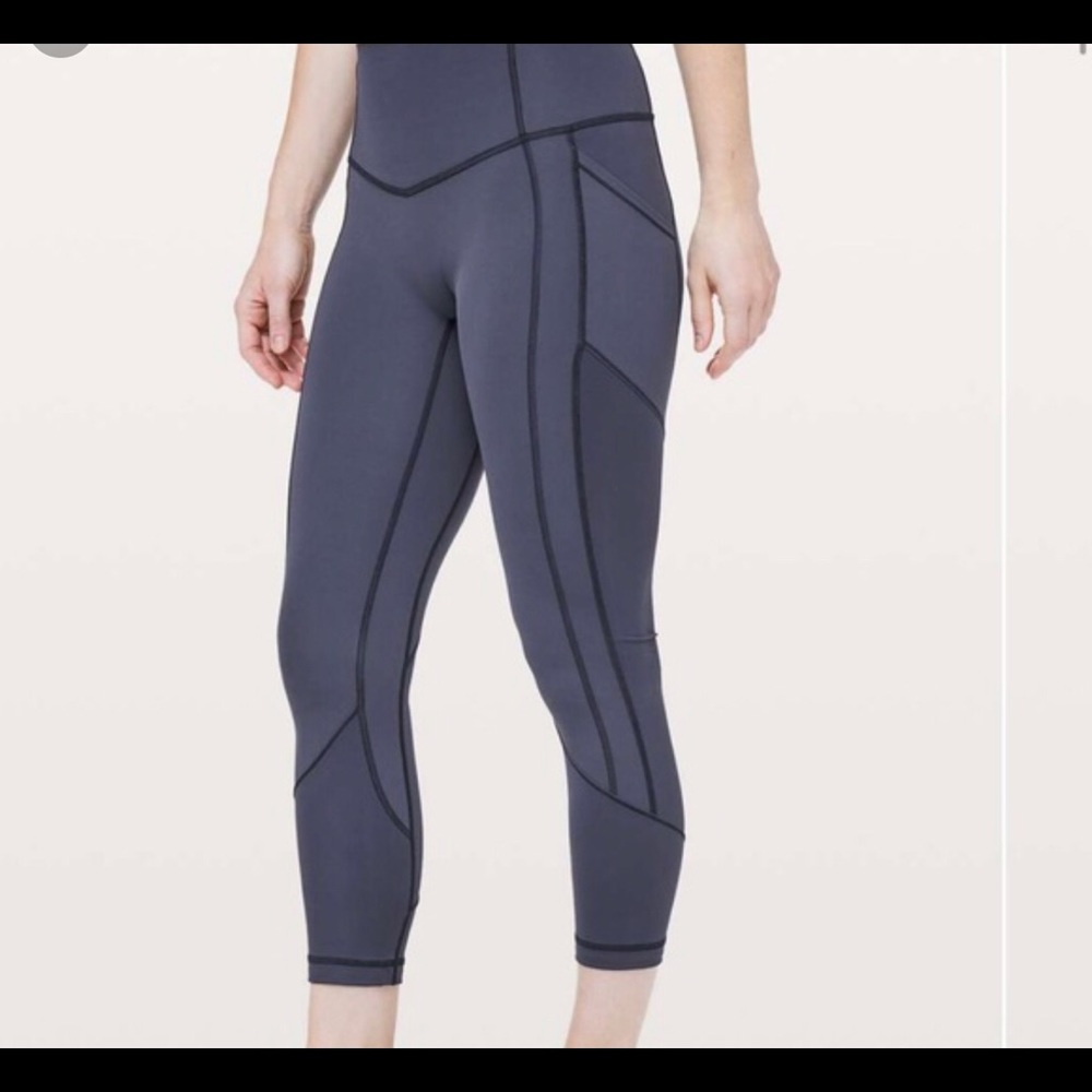 NWT Lululemon ATRP Crops 6 Cadet Blue